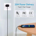 Ailkin - 25W Super Fast C-Type Charger with Cable for Samsung Galaxy Series Black