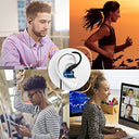 Moxking - USB C Sports Earbuds with Noise Isolation, Waterproof, Enhanced Bass