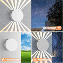 HaoDrisk - Modern IP65 Waterproof Outdoor Wall Light, Adjustable Beam, 3000K Warm White