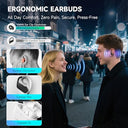 VNMN - Open Ear Bluetooth 5.3 Earbuds, 36H Playtime, IPX7 Waterproof, Lightweight