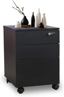 Happy Home 3 Drawer Mobile Document Cabinet with Lock
