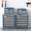 LARBANKE Portable 4-Drawer Metal Tool Box with Top Storage Tray - 4 drawer