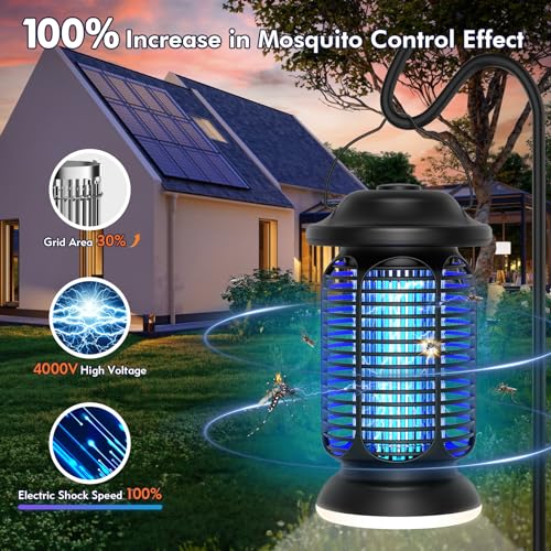 EUQQZU - 20W Electric Fly Trap With LED Light & Mosquito Control Technologies