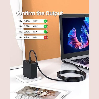 Asus - 65W Power Supply Charger for Asus Laptops ADP-65DW ADP-65GD PA-1650