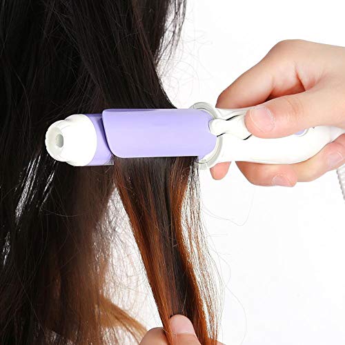 Star Bear - Mini Ceramic Hair Curling Wand Set, Portable Curlers (Purple)