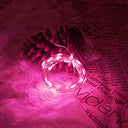 Dalugo - 3M 30 LED Pink Battery Fairy Lights for Bedroom Decor & Celebrations