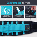 Clever Yellow - Medical-Grade Lumbar Support Back Brace for Pain Relief, Adjustable Fit