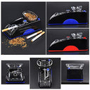 La Huate - Electric Automatic Cigarette Rolling Machine with UK Plug, Blue