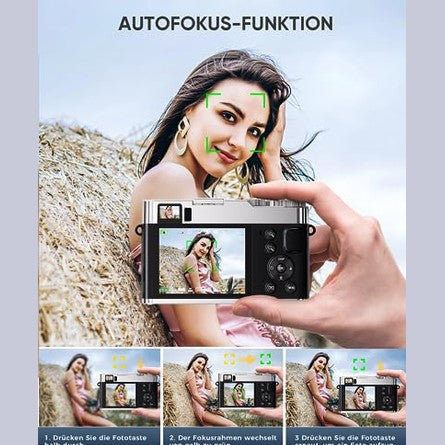 Nsoela - 4K 48MP Autofocus Digital Camera With 32GB Card And Viewfinder