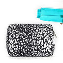 Narwey - Cute Cheetah Makeup Bag with Compartments for Travel & Toiletries