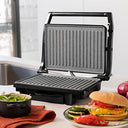 Cecotec - Rock'nGrill Dark 1000 Electric Grill, 1000 W, Stone Coating, Fat Catcher Tray