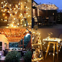 Augone - 120 LED Warm White Fairy Lights, 15m, Indoor/Outdoor Use, Plug-In