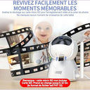 ObvhnuA - Baby Monitor with 4.3" LCD, Night Vision, Temperature Alarm, 2000mAh Battery