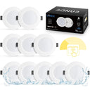Eande 10 Pack Dimmable LED Recessed Spotlights, IP44, 4000K