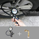 Uraqt - Tire Pressure Gauge with Inflator, 220 PSI, Quick Connect Coupler