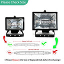 R7S - 5 Pack Halogen Bulbs, 150W, 120V, Dimmable, Long Lifespan, T3 78mm