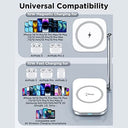 Hinyx - 2-in-1 Foldable Wireless Charger, 10W Qi-Certified, USB-C, Minimalist Design