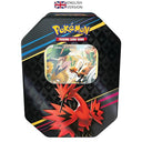 Get the Pokémon Crown Zenith Tin featuring Galarian Zapdos foil card and 5 booster packs. Perfect for collectors and fans! Keywords: Pokémon, Crown Zenith, Galarian Zapdos, booster packs