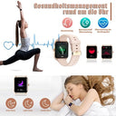 Pasonomi - Women's Smartwatch with Phone Function, 1.91" Touchscreen, IP68 Waterproof, Heart Rate Monitor
