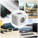 No Brand - Power Strip Multi Plug Adapter with 3 USB Ports, Wall Outlet Expander
