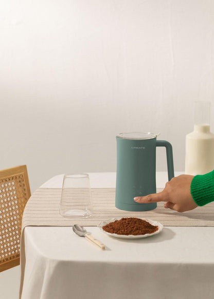 CREATE Milk Frother / Electric Milk Frother, Sage Green