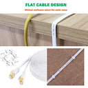 Jonifun - 5m Cat 7 Ethernet Cable, 750MHz, 10Gbps, Flat Design, Compatible with Xbox/PS4/Router