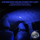 Acboor - 4-Piece LED Starry Sky Projector for Car Ceiling & Interior Atmosphere