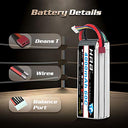 HRB - 5S 4000mAh 18.5V 60C Lipo Battery Pack for RC Cars, Airplanes, Trucks