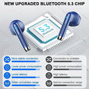 Wasart - Wireless Earbuds with ENC Noise Cancelling, 40H Battery Life, IP7 Waterproof