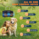 Bubbacare - Ultrasonic Anti-Bark Device with 15m Range, 3 Modes, 2 Speakers