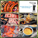 Ctdmj - Refillable Culinary Butane Torch with Double Fire & Adjustable Flame