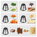 Nictemaw - 250W Electric Vegetable Slicer with 5 Stainless Steel Blades