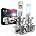 Cenmoll H7 LED Headlight Bulb - 120W 24000LM, Adjustable Beam