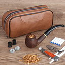 Scotte - Premium Leather Tobacco Pipe Pouch for 2 Pipes, Durable & Stylish