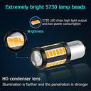 Sidaqi - 4 Pack BA15S P21W 1156 Amber LED Bulbs for Turn Signal Lights, 900LM