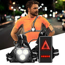 Lsnisni Chest Running Light - USB Rechargeable, 3 LEDs for Runners