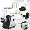 Nictemaw - 250W Electric Vegetable Slicer with 5 Stainless Steel Blades