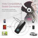 Loficoper - Bluetooth 5.0 Transmitter Receiver, 2-in-1 Aux Adapter for Car & TV
