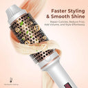 Umiga - 38mm Thermal Brush 120-200°C, 3-in-1 for Volume & Curls, Travel-Friendly