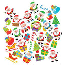 Shop Baker Ross Jolly Santa Foam Stickers, pack of 200. Perfect for kids' arts and crafts, card making, and scrapbooking. Ideal for festive projects!