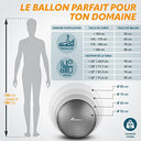 TRESKO - BPA Free Gym Ball with Air Pump | Anti-Burst, 300 kg Capacity, Ideal for Fitness & Yoga