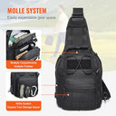 Vevor - 10L Tactical Sling Bag, Waterproof, Molle Design, Ideal for Hiking and Hunting