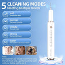 Ausha - Ultrasonic Electric Teeth Cleaner, 5 Modes, Rechargeable Plaque Remover