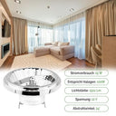 Lumiled - LED AR111 G53 Bulb 12V 15W Warm White 3000K, 1521 Lumen