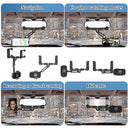 Jdhdl - Rotatable Rear View Mirror Phone Holder, Compatible with 4-7 Inch Phones
