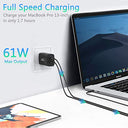 Ksw Kingdo - 61W Dual USB C Charger, Quick Charge for iPhone & Samsung