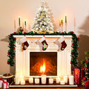 Koiueyw - Mini Prelit Christmas Tree, Snow Flocked, Perfect for Tabletop Decor