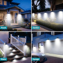 Kolpop - 6 Packs 140 LED Solar Lights with Motion Sensor, IP65 Waterproof