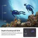 Vemont - 1080P Full HD Action Camera, 12MP, 30m Waterproof, Wide-Angle Lens