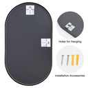 Hoiweqr Brushed Bathroom Vanity Mirror Wall-Mounted